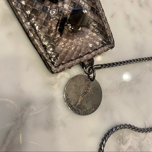 Maison Du Posh Studded Python Clutch - Picture 13 of 16